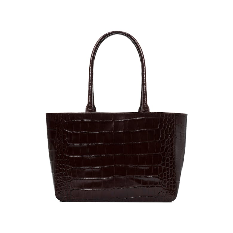 Shopper „brązowy błyszczący krokodyl”
