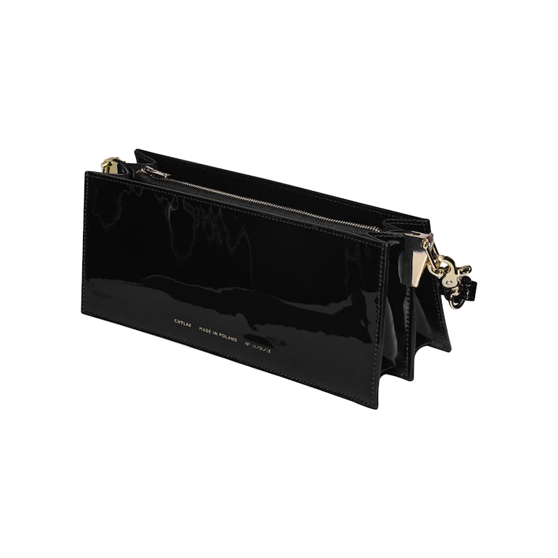 Wide Shoulder Bag “black patent leather” Chylak