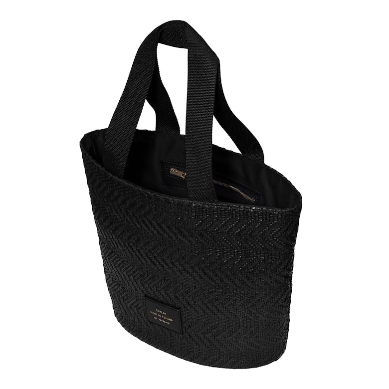 Small Tote Bag “black woven”