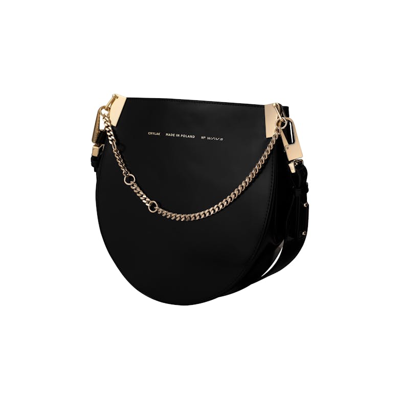 Horseshoe Chain Bag “glossy black”