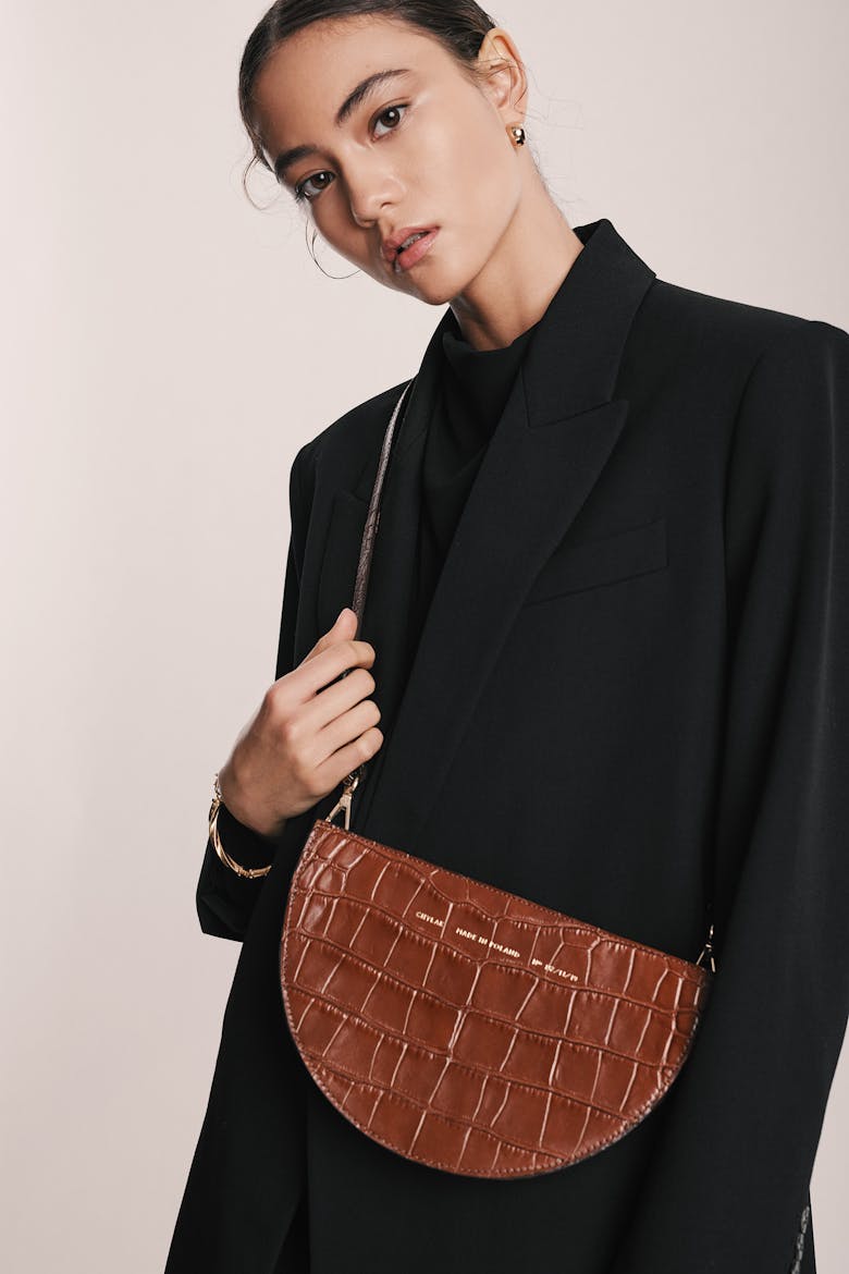 Kopertówka Półksiężyc „karmelowy błyszczący krokodyl”