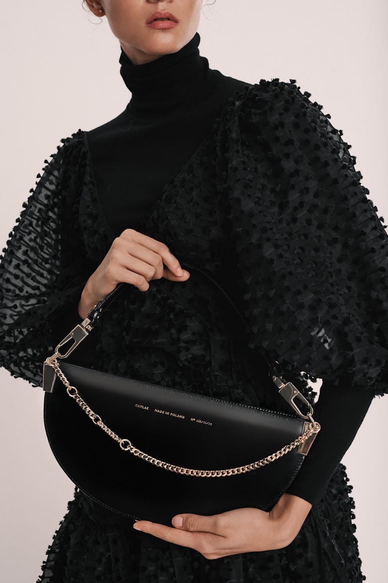 Wide Saddle Bag “glossy black”