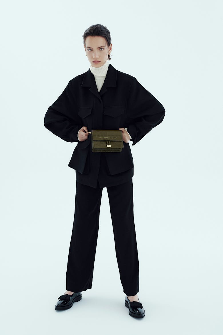 Mini Belt Bag “olive crocodile”