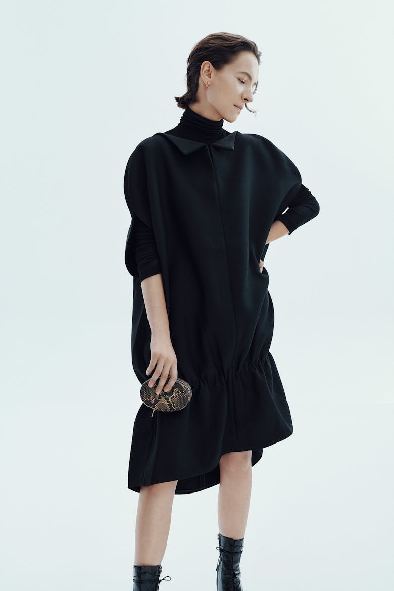 Mini Ellipse Bag “brown python”