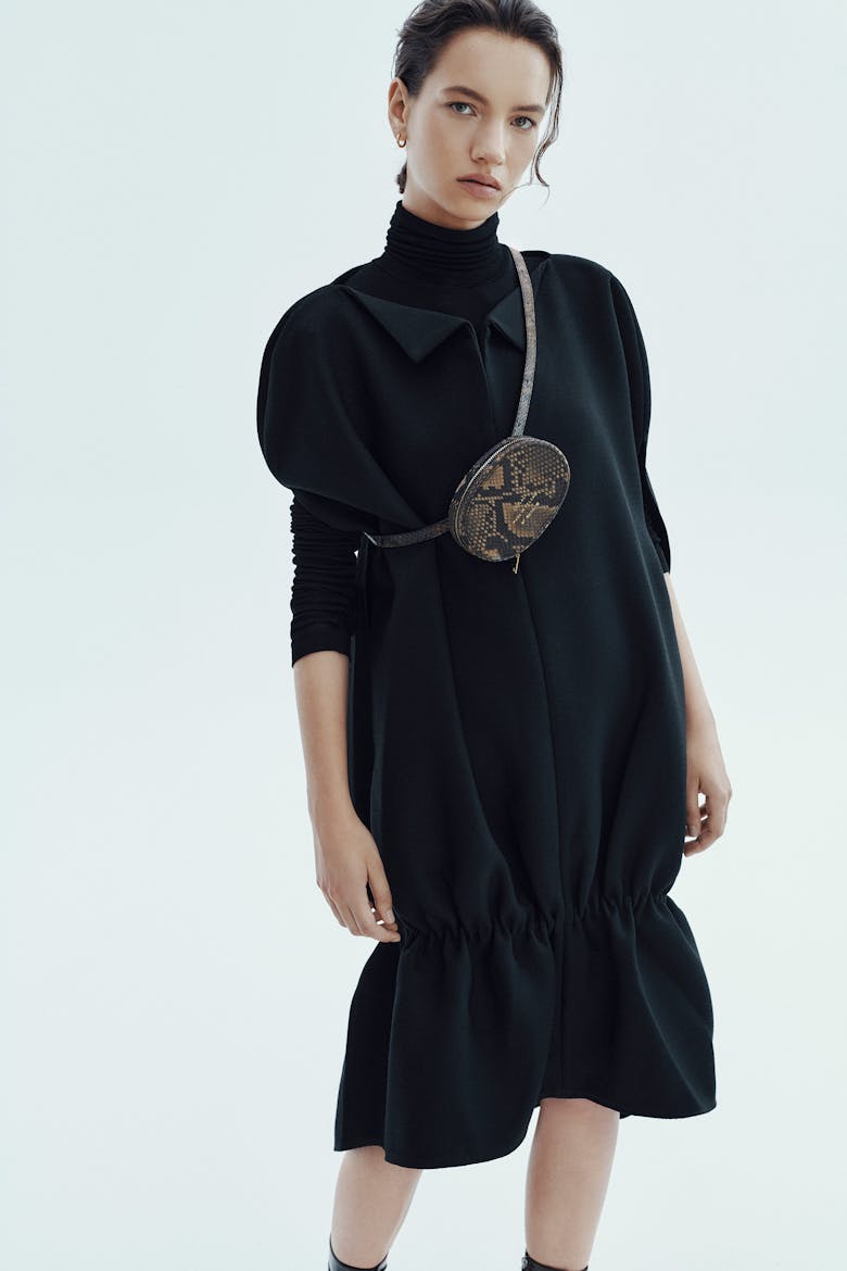 Mini Ellipse Bag “brown python”