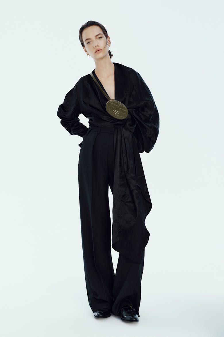 Mini Ellipse Bag “olive crocodile”