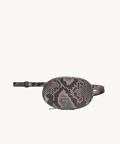 Mini Ellipse Bag “brown python”