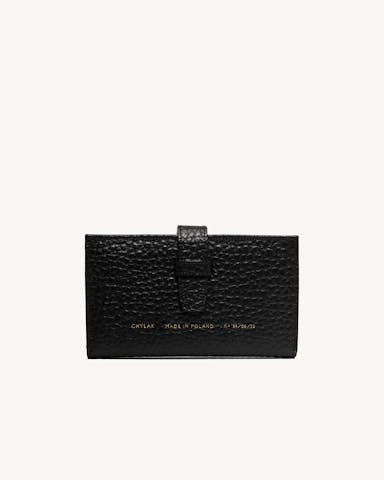 Big Classic Wallet “black pebbled leather”