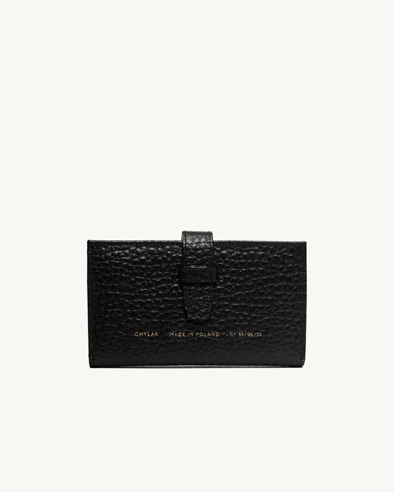Big Classic Wallet “black pebbled leather” #1