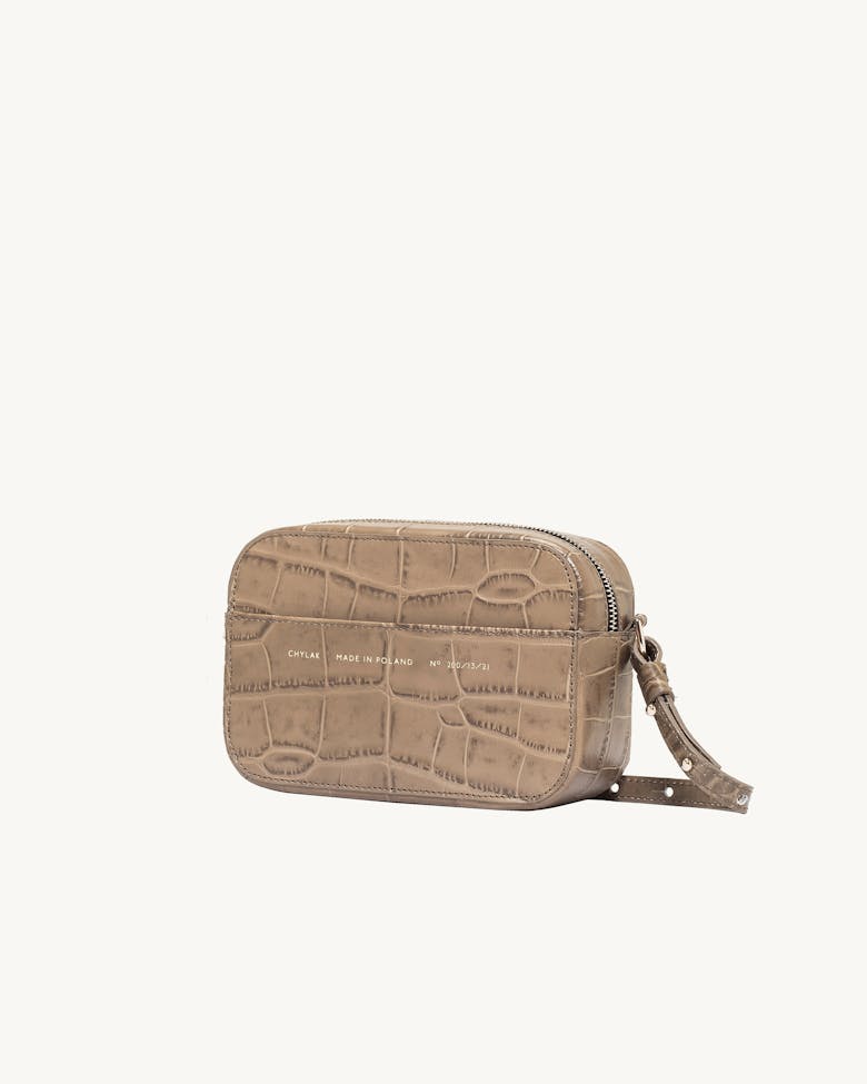 Camera Bag “beige crocodile”