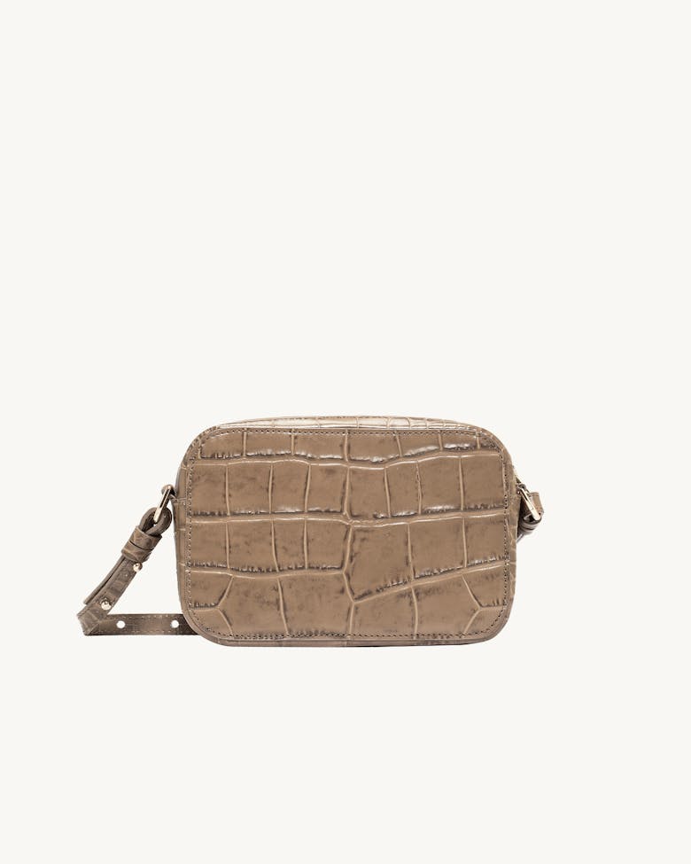 Camera Bag “beige crocodile”