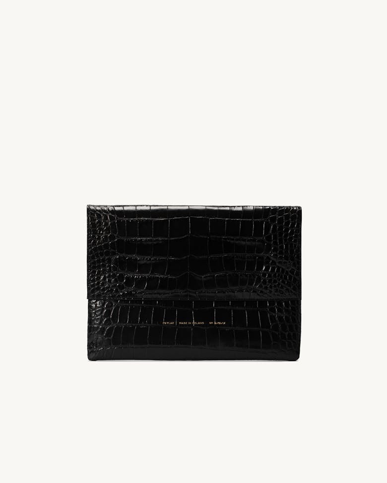 Computer Case “glossy black crocodile”