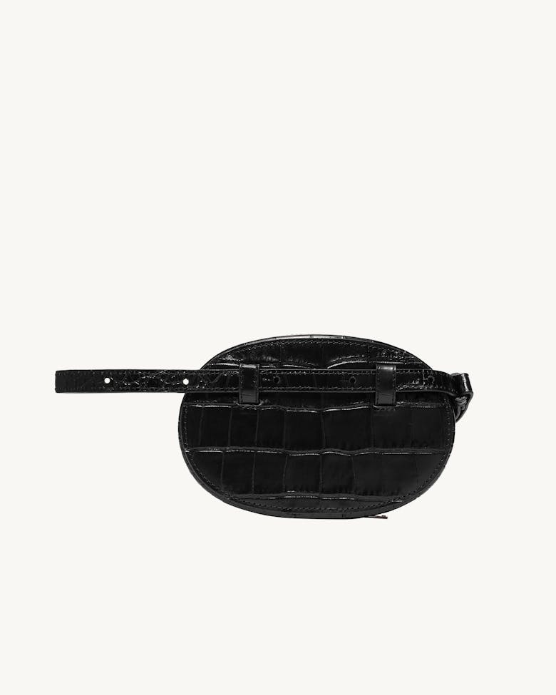 Ellipse Bag “glossy black crocodile”