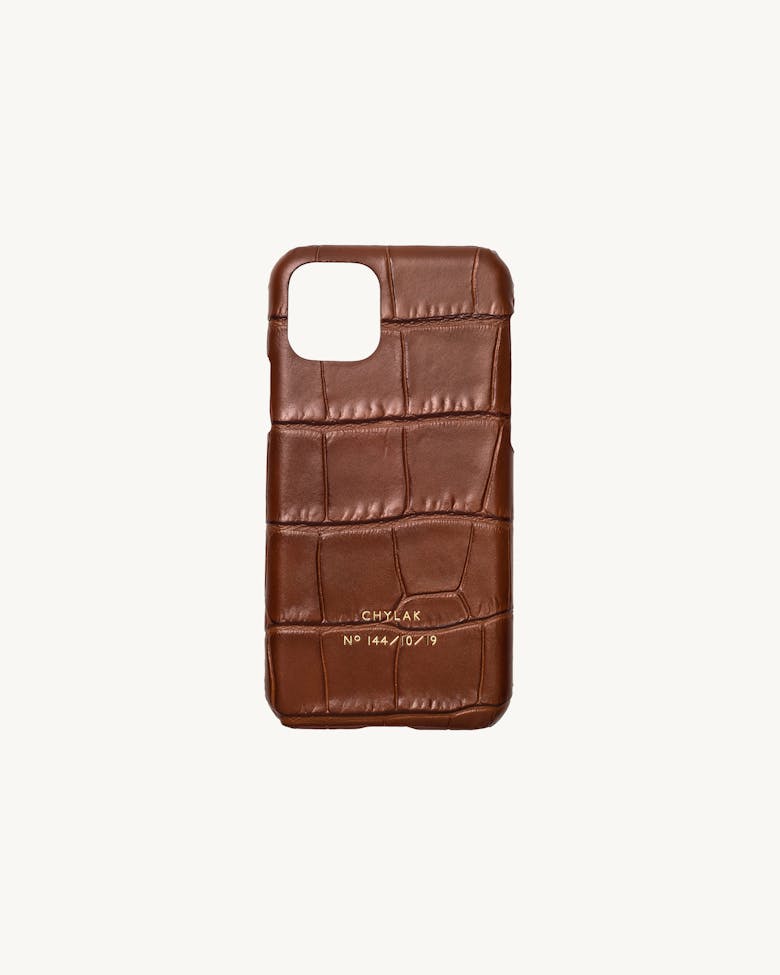 iPhone Case “glossy caramel crocodile”