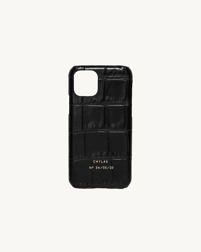 iPhone 11 PRO Case “glossy black crocodile”