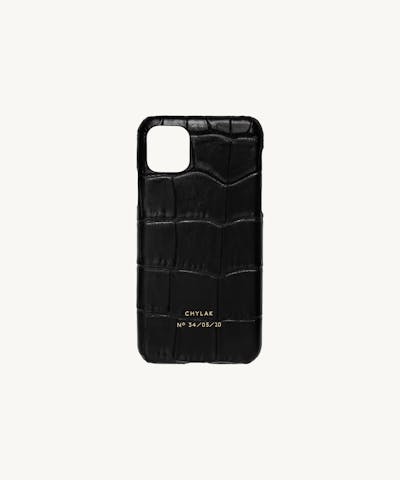 iPhone 11 PRO MAX Case “glossy black crocodile”