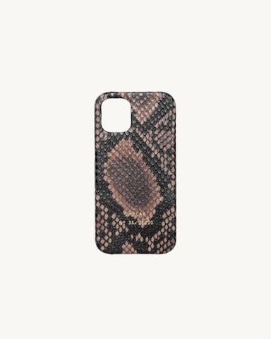 iPhone 12 MINI Case “brown python”