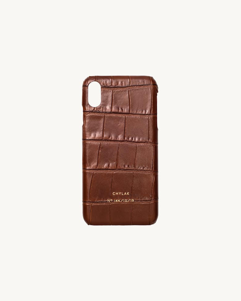 iPhone Case “glossy caramel crocodile”