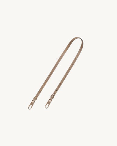 Long Strap “beige crocodile”