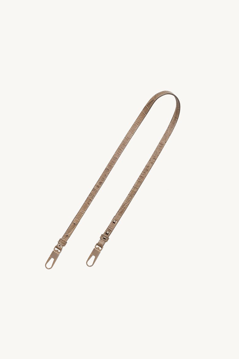 Shoulder Bag “beige crocodile”