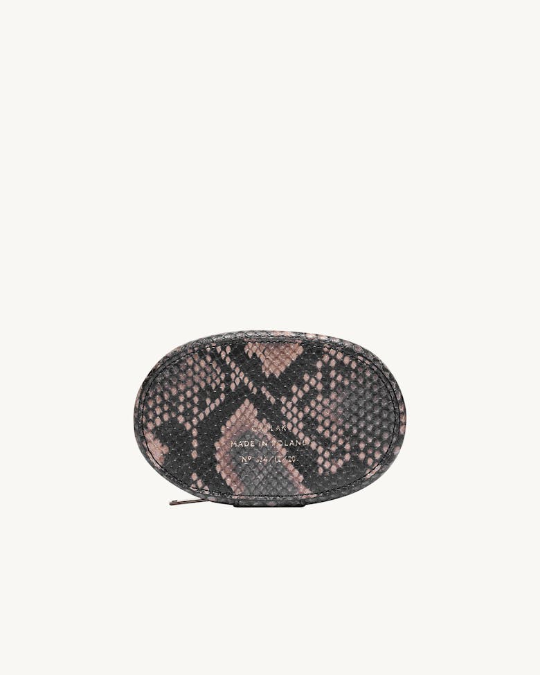 Mini Ellipse Bag “brown python”
