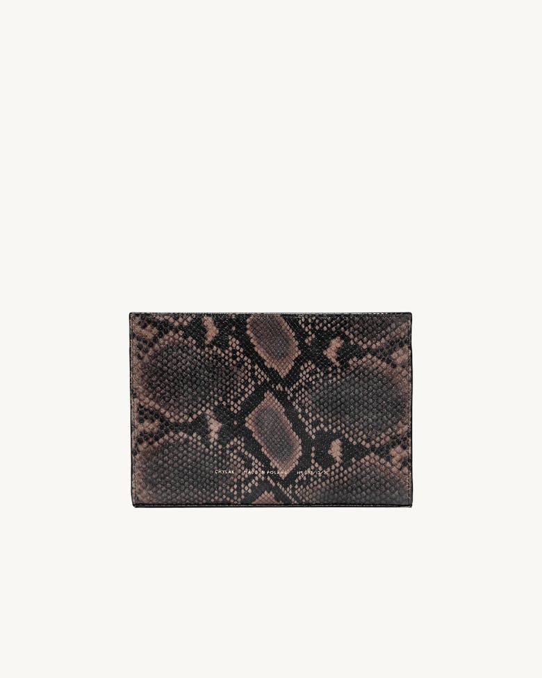 Clutch “brown python” 