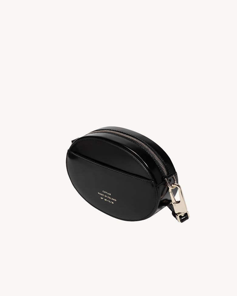 Ellipse Shoulder Bag “glossy black”