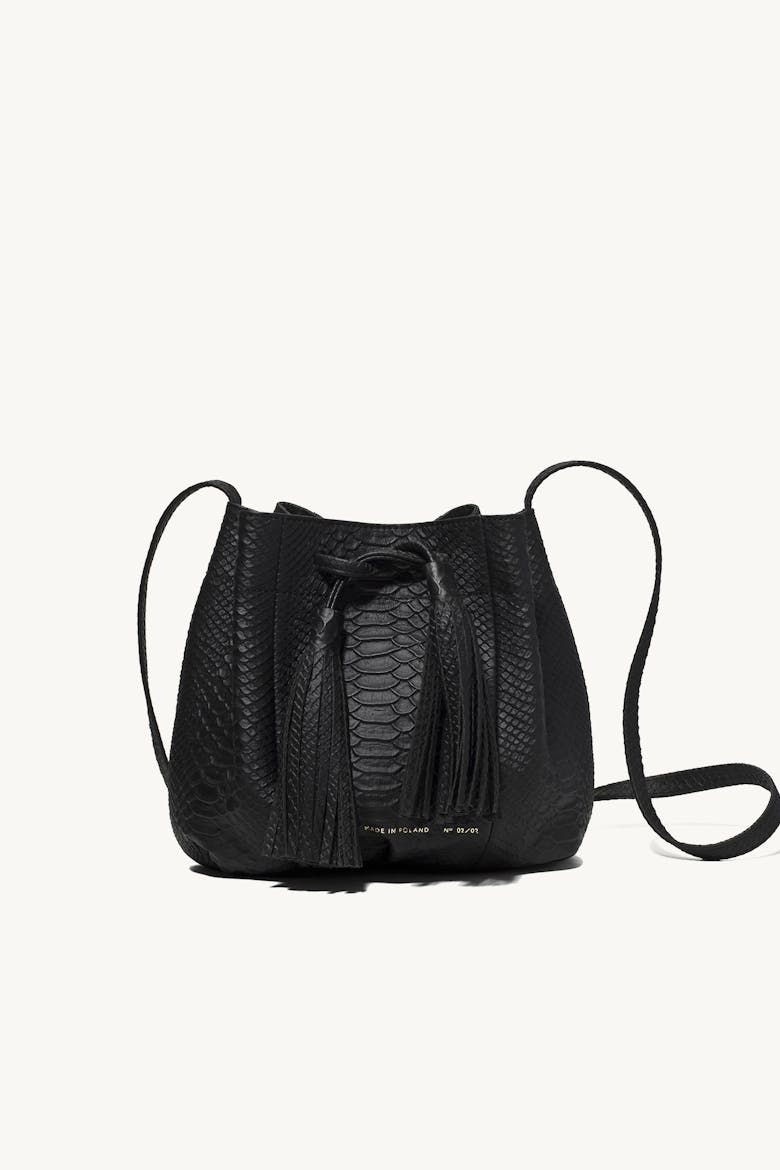 Small Bucket Bag “python”