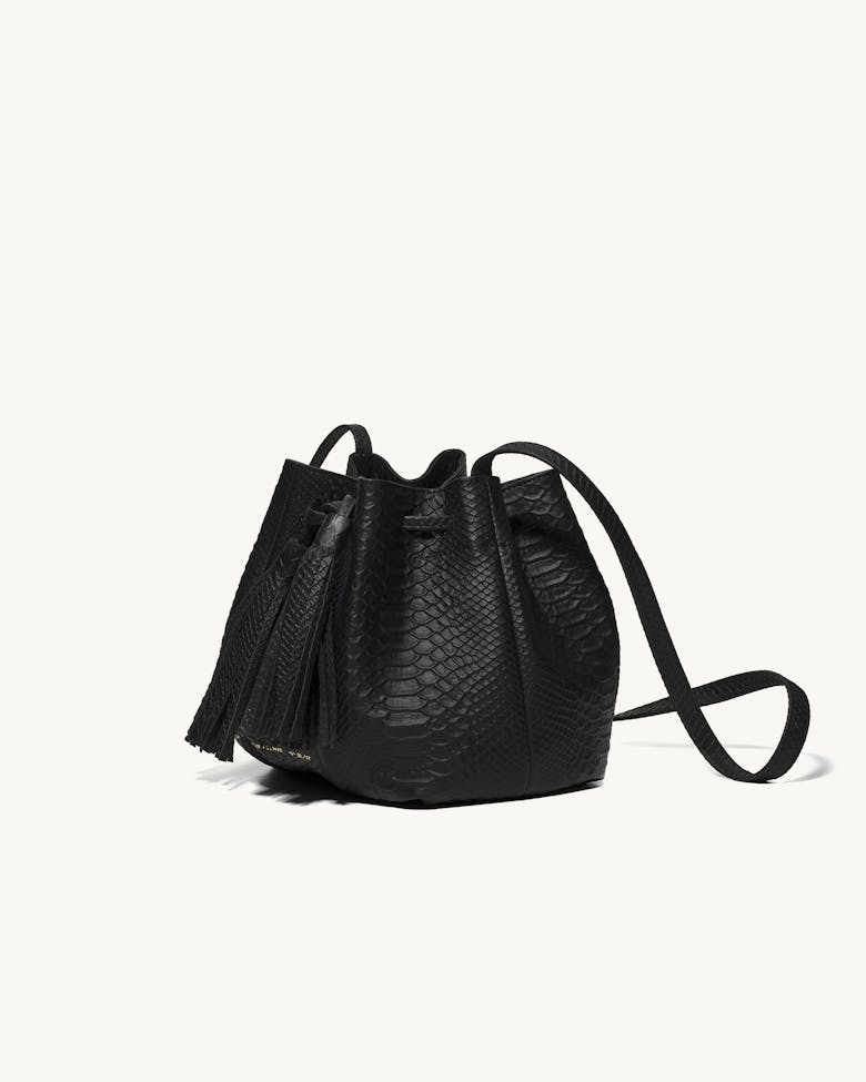 Small Bucket Bag “python”