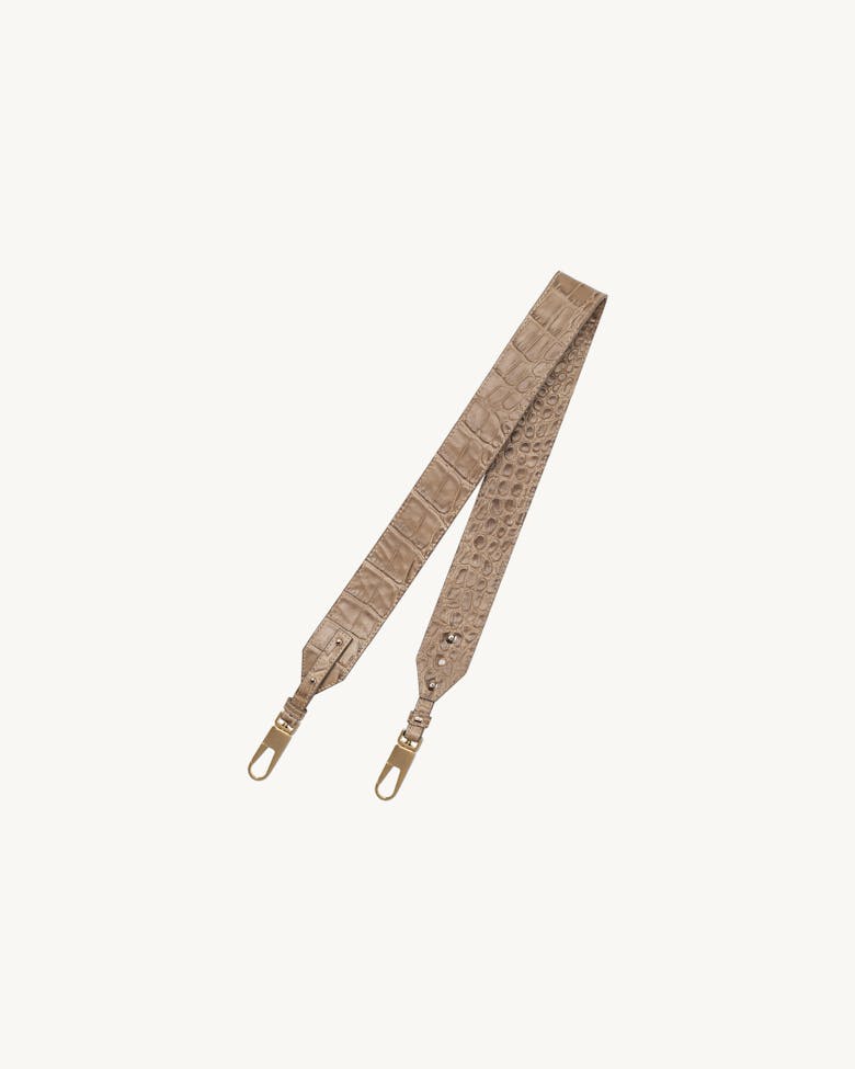 Underarm Bag “beige crocodile”