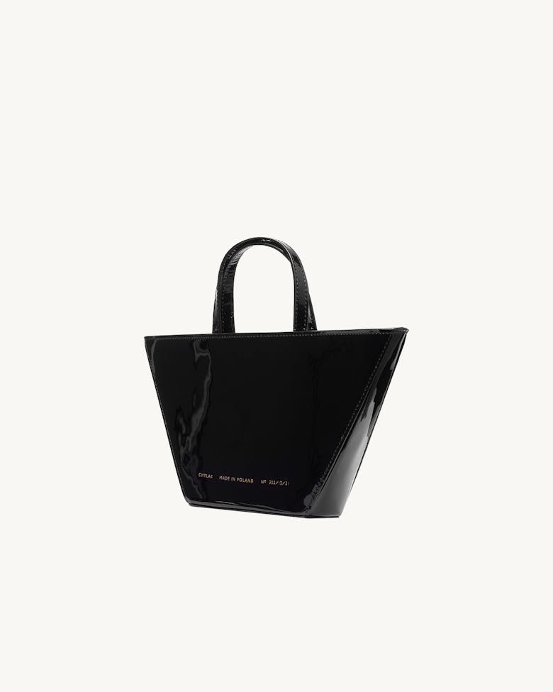 Trapeze Bag “black patent leather”