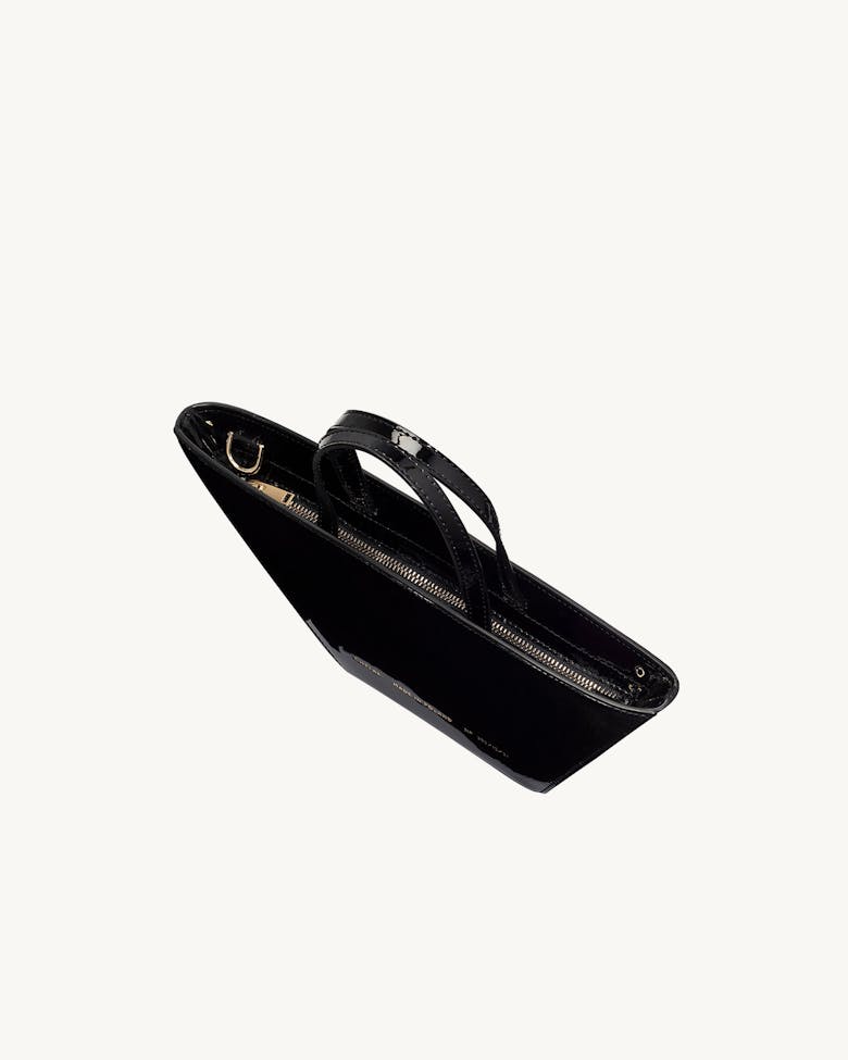 Trapeze Bag “black patent leather”