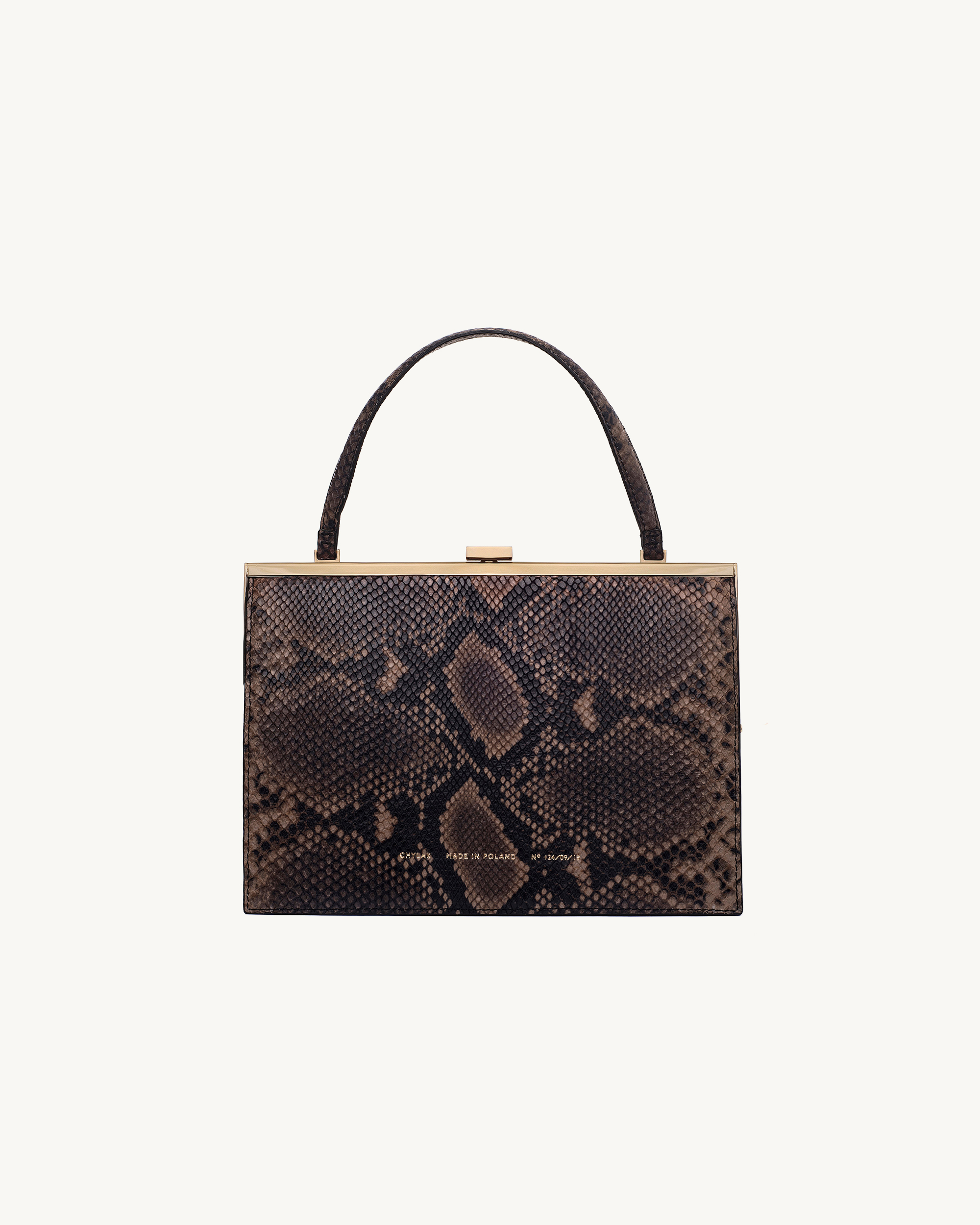 BVLGARI Snake Head-Detail Leather Shoulder Bag in Black | Lyst
