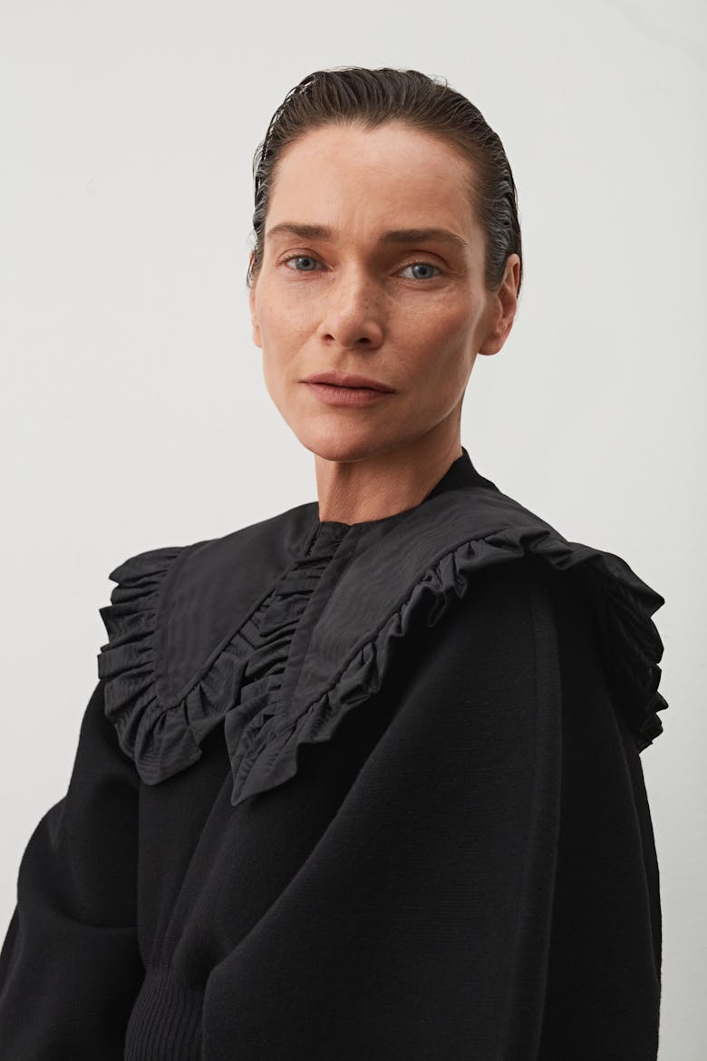 Bébé Collar Moiré Black