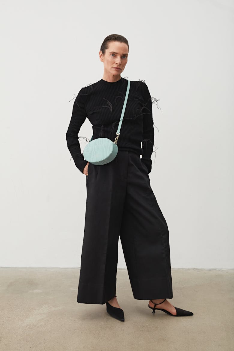 Ellipse Shoulder Bag Moiré Blue