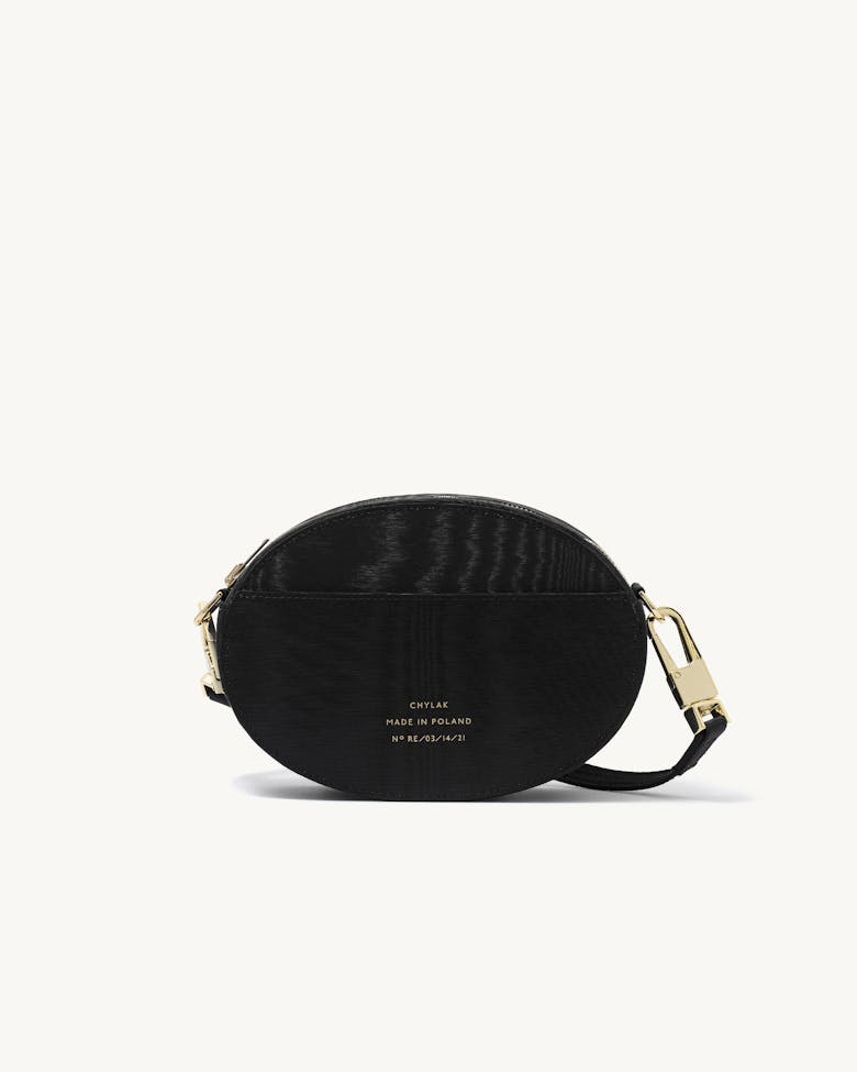 Ellipse Shoulder Bag Moiré Black