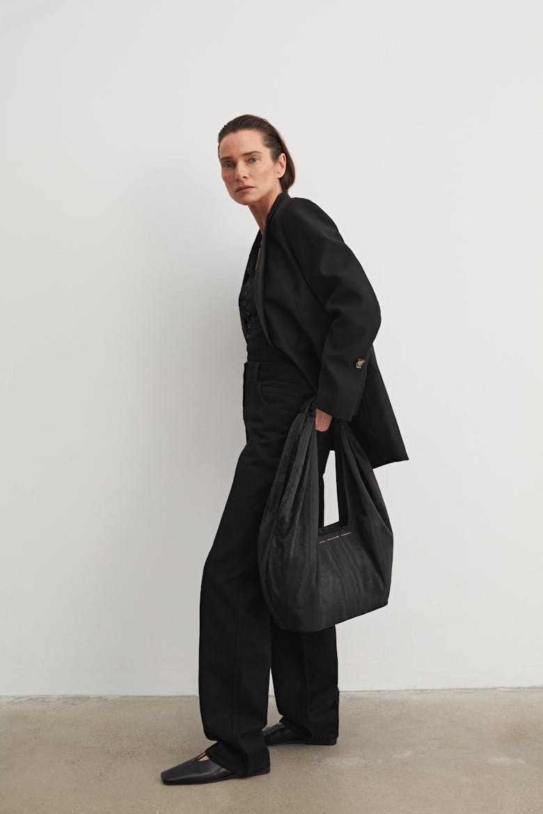 Big Hobo Bag Moiré Black