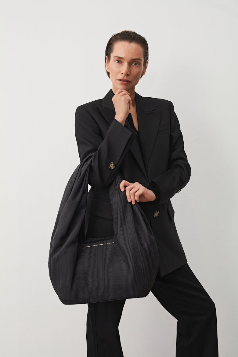 Big Hobo Bag Moiré Black