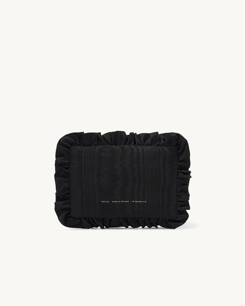 Pillow Clutch Moiré Black