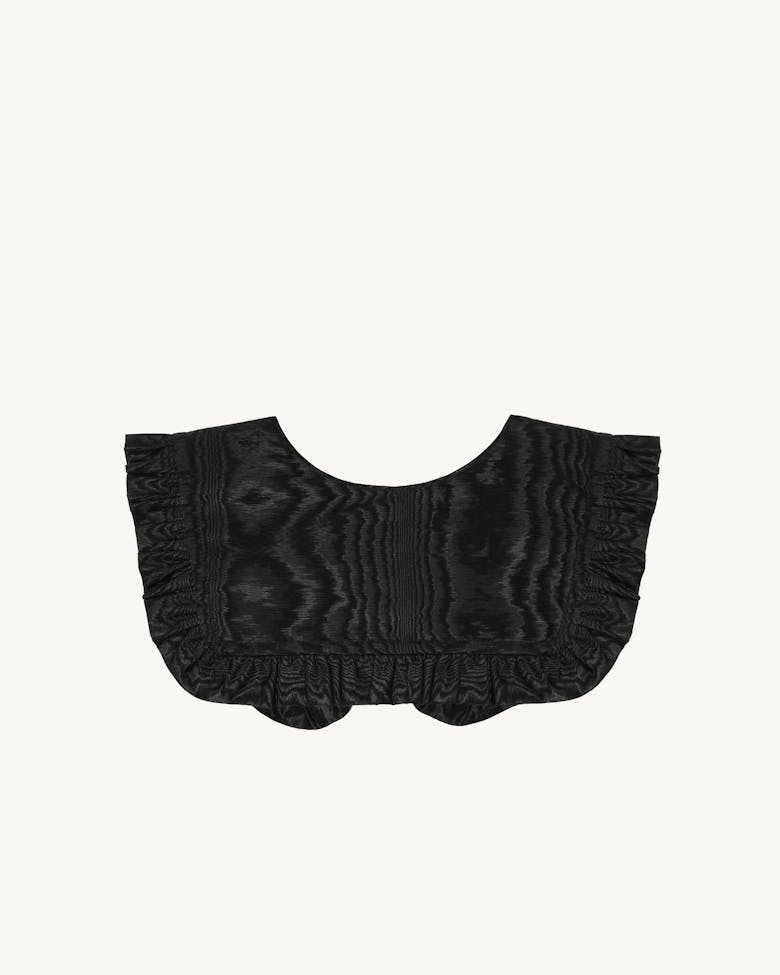 Square Collar Moiré Black