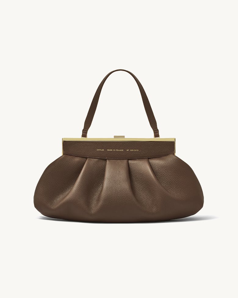 Dumpling Clasp Bag “Café-Au-Lait”