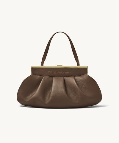 Dumpling Clasp Bag “Café-Au-Lait”
