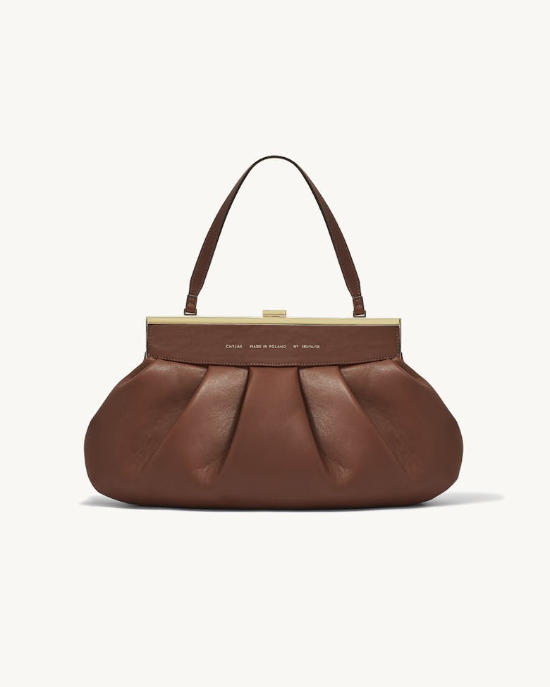 Dumpling Clasp Bag Caramel