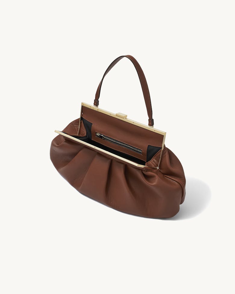 Dumpling Clasp Bag Caramel