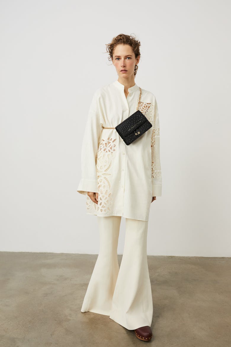 Mini Belt Bag “black ostrich”