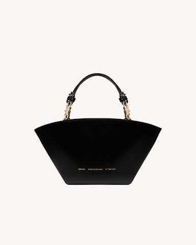 Small Basket Bag “glossy black”