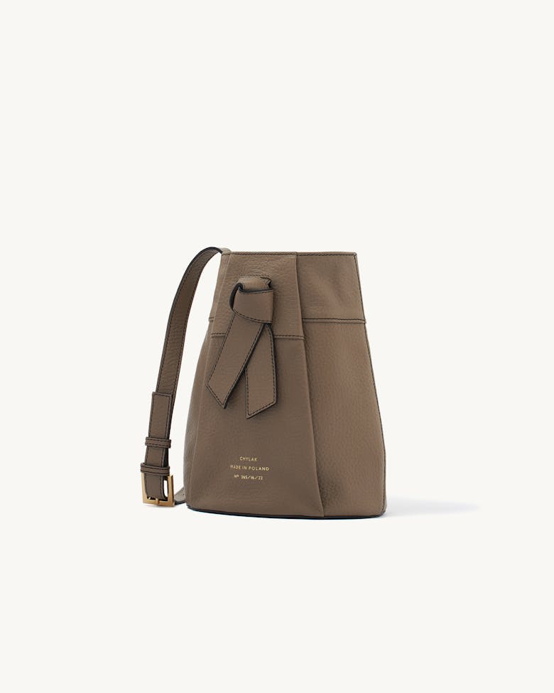 Knot Bucket Bag Taupe