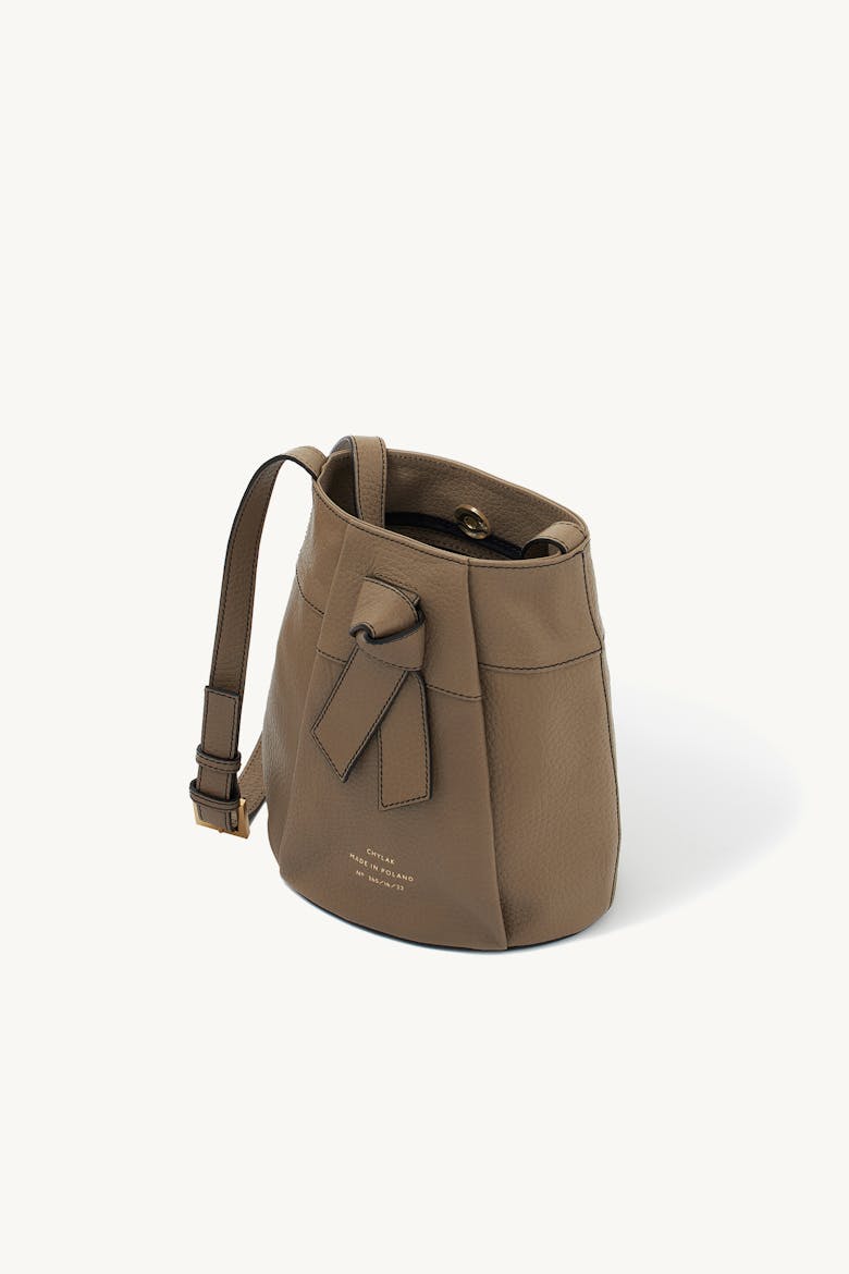 Knot Bucket Bag Taupe