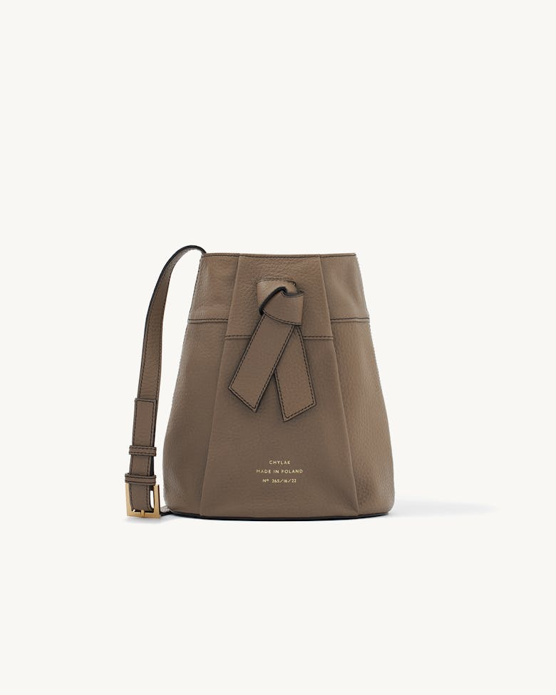 Knot Bucket Bag Taupe