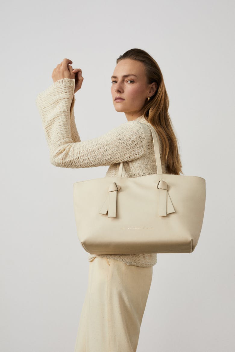 Knot Tote Bag Cream